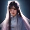 手账设计师林晓羽头像，年轻女性，手边放着多本手账本，背景为温暖的工作室环境
